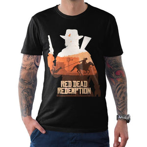 Red Dead Redemption Art T-Shirt, RDR2 Tee, Men's Women's All Sizes  Cartoon t shirt men Unisex New Fashion tshirt free shipping