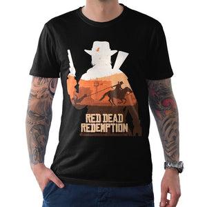 Red Dead Redemption Art T-Shirt, RDR2 Tee, Men's Women's All Sizes  Cartoon t shirt men Unisex New Fashion tshirt free shipping